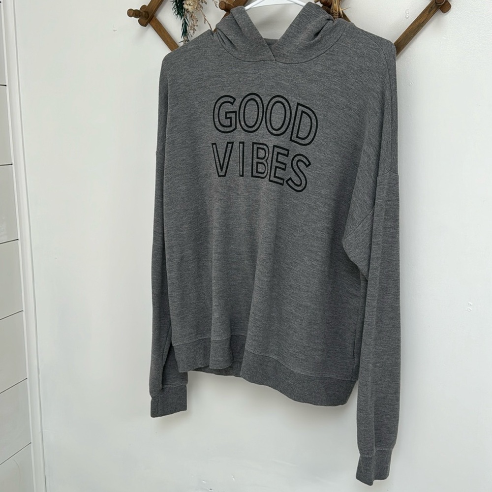 Good Vibes Gray Hoodie